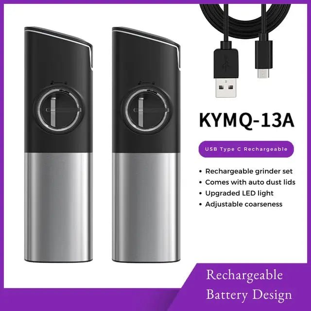 Electric Pepper Mill Stainless Steel Set - GLR SHOPPING