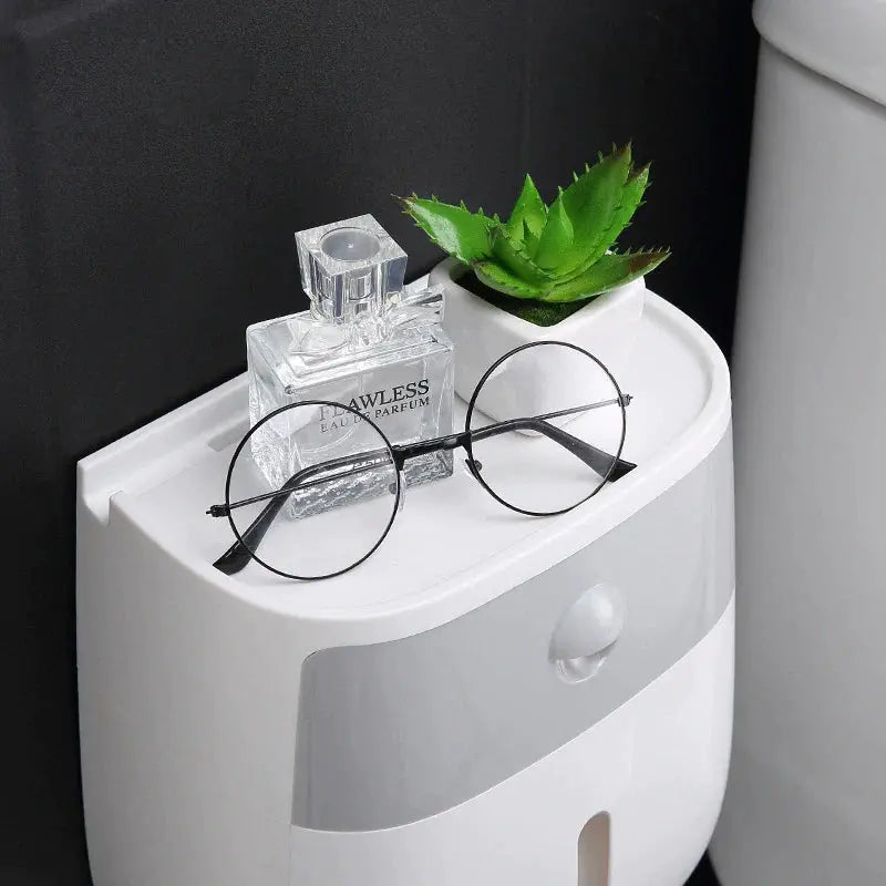 Wall Mounted Waterproof Toilet Paper Holder Home Essentials-7