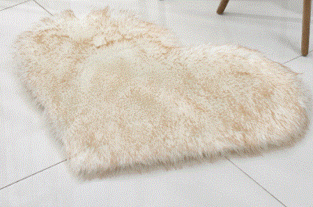 Heart Shape Fluffy Rug - GLR SHOPPING