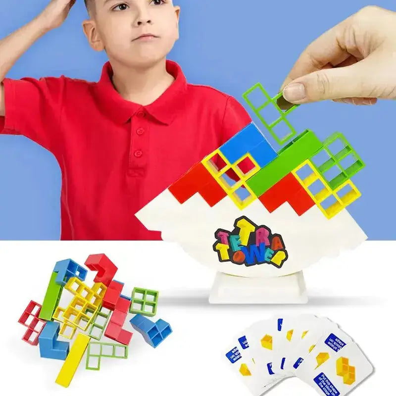 Stacking Blocks Tetra Tower Balance Game GLR SHOPPING