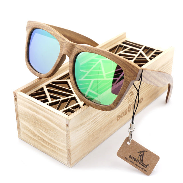 Wood Sunglasses Brand Designer brown
