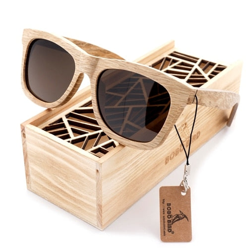 Wood Sunglasses Brand Designer brown