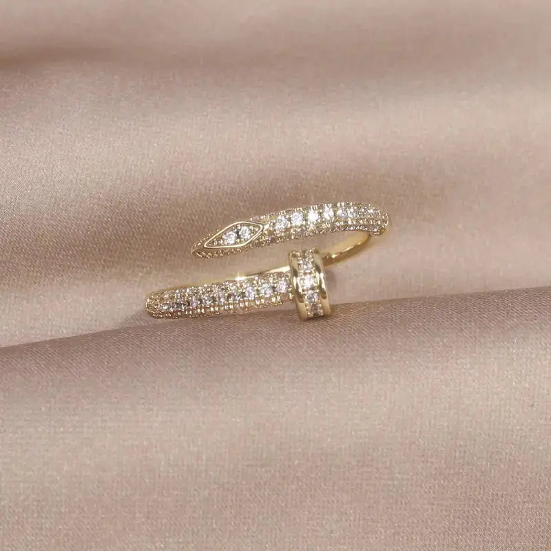 Classic Korean Style Copper Zircon Ring GLR SHOPPING
