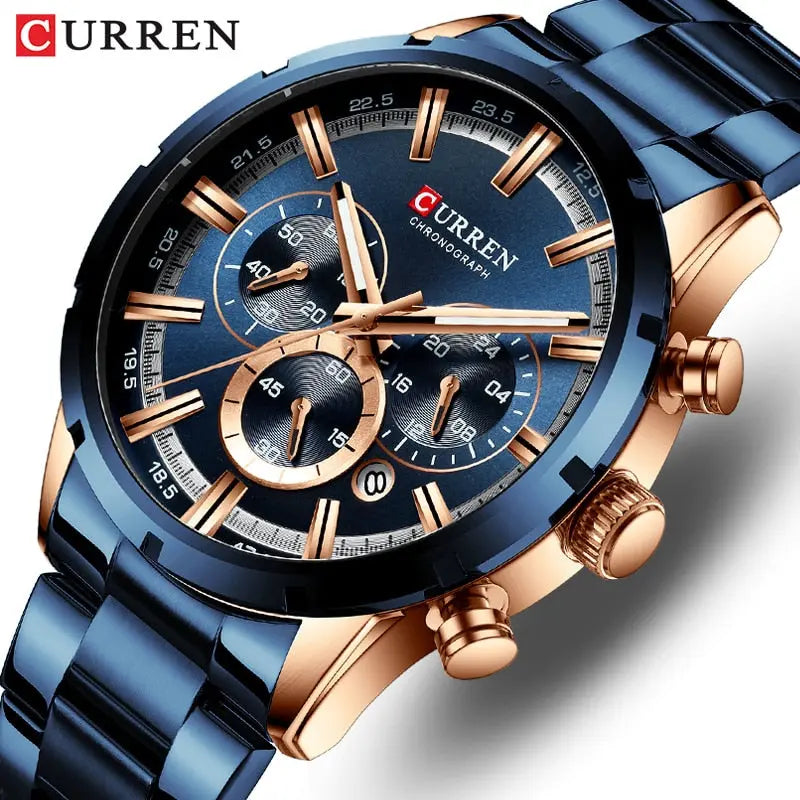 CURREN Men Watch Top Brand Luxury Sports Quartz Mens Watches - GLR SHOPPING