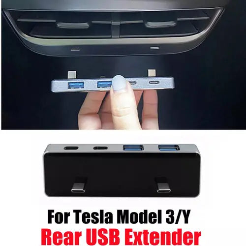 Car USB Extender For Tesla Model 3 Model Y Interior Charging - GLR SHOPPING
