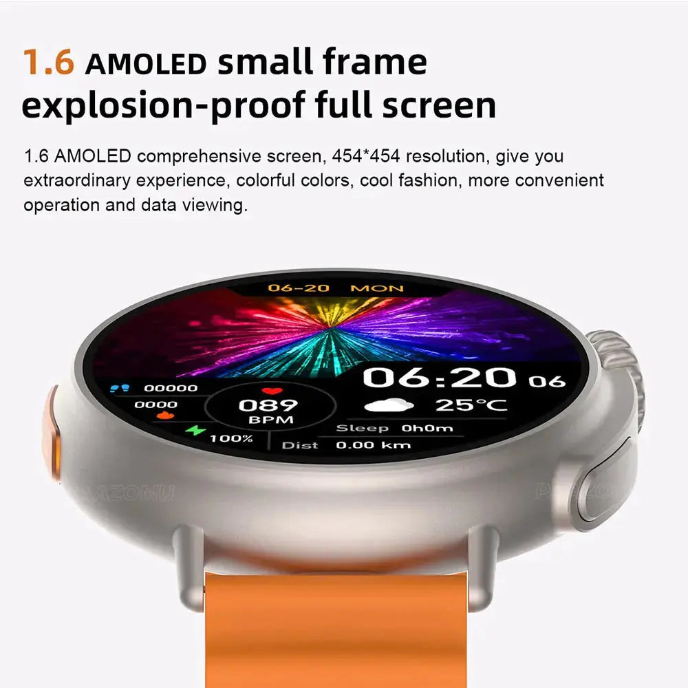 AMOLED 1.6 Inch Smart Watch - GLR SHOPPING