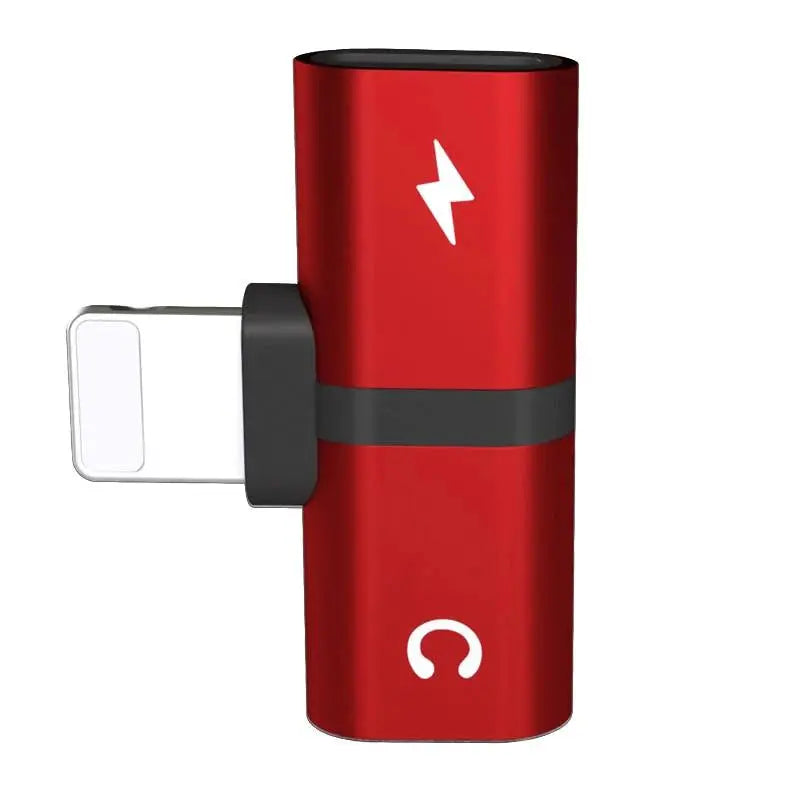 T-shaped 2-in-1 Dual-port Headphone Charger Adapter Gadget-4