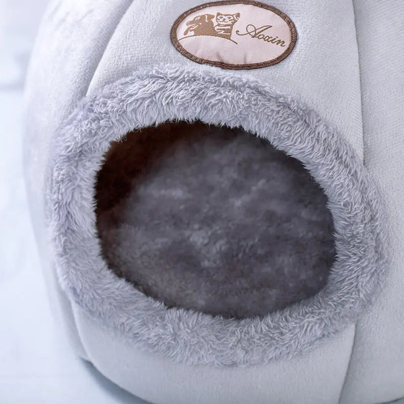 Deep sleep comfort in winter cat bed little dogs basket for cat‘s - GLR SHOPPING