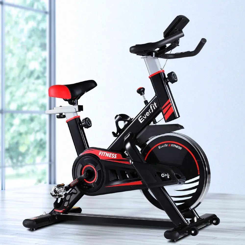 Everfit Spin Exercise Bike Fitness Commercial Home Workout Gym Equipme - GLR SHOPPING