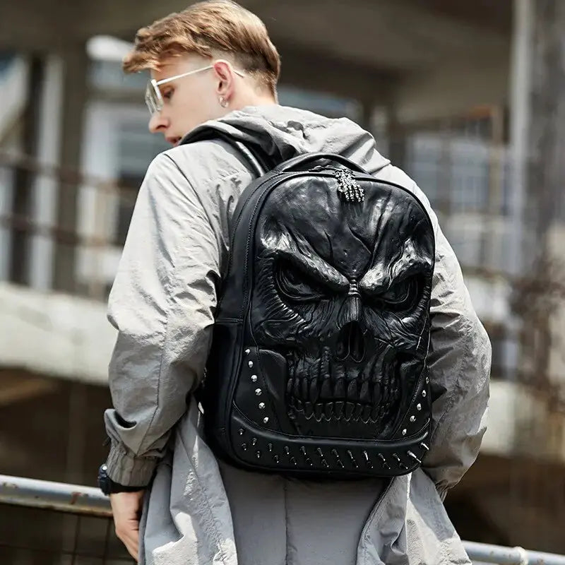 Thick Leather Large Capacity Backpacks Bags - GLR SHOPPING