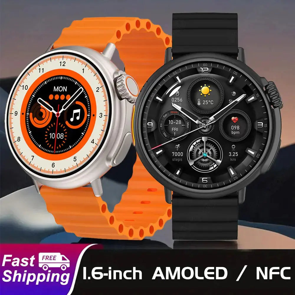 AMOLED 1.6 Inch Smart Watch - GLR SHOPPING