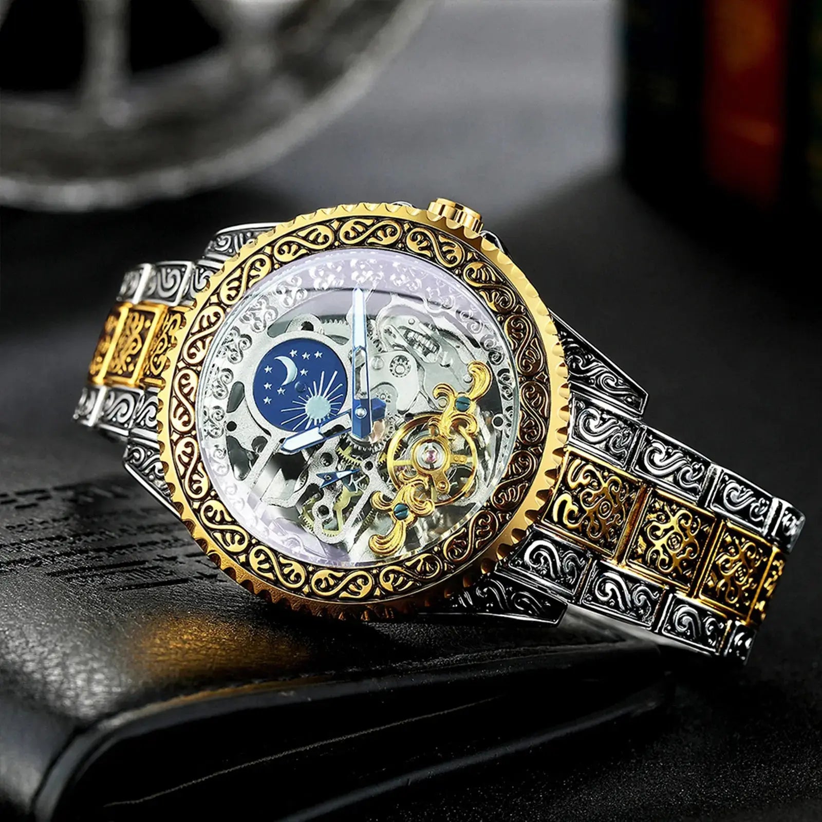 Luxury Moon Phase Mechanical Watches - GLR SHOPPING