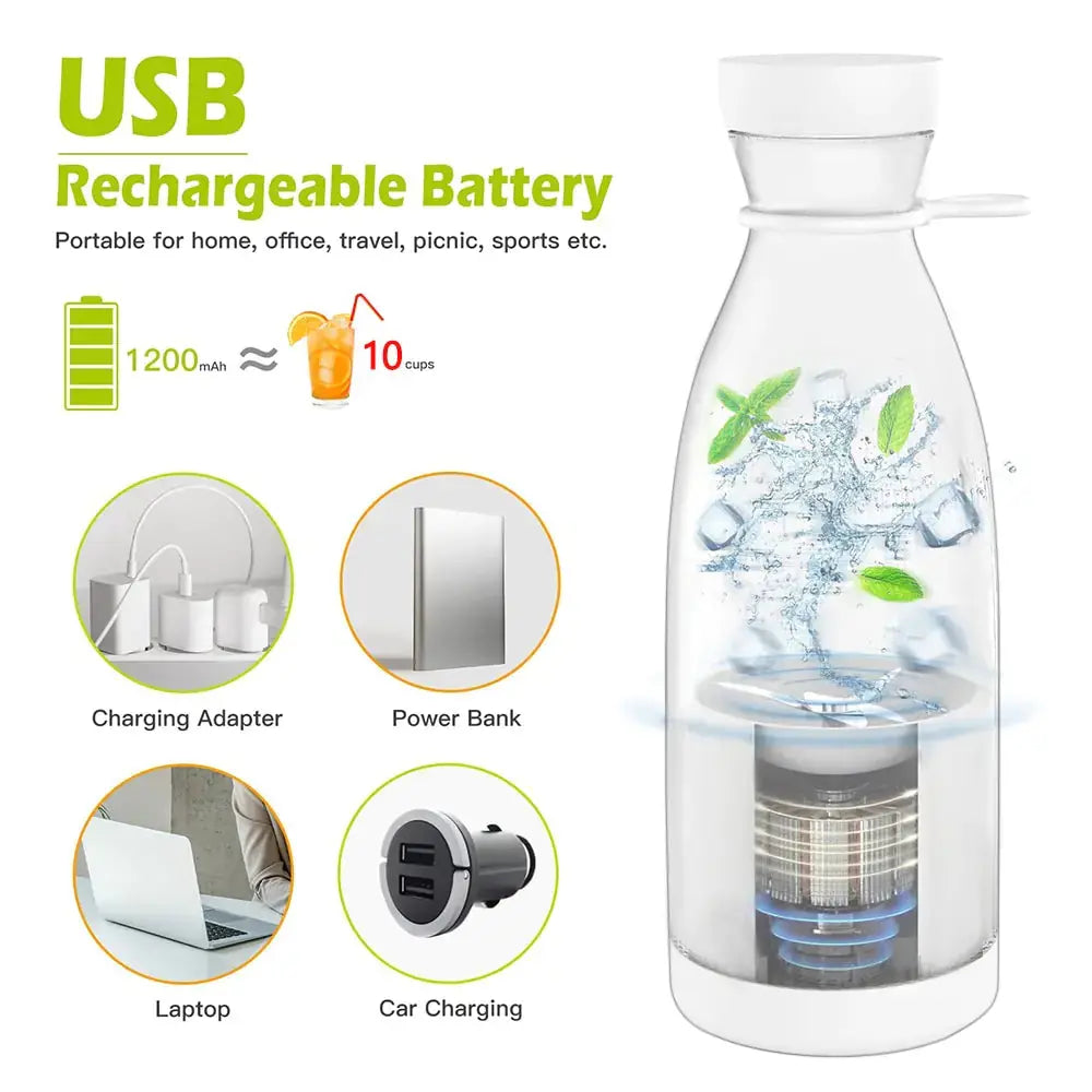 Portable USB Rechargeable Electric Juicer GLR SHOPPING