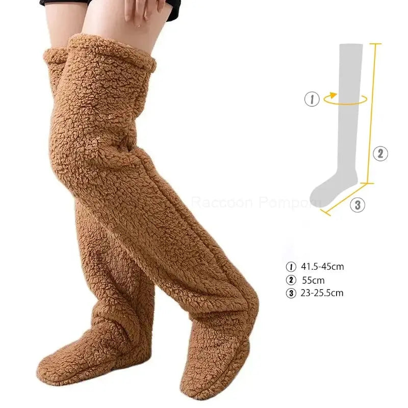 Winter Thigh High Socks - GLR SHOPPING