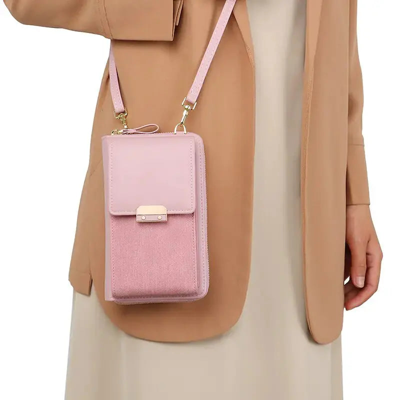 PU Leather Ladies Wallet Crossbody Bag - GLR SHOPPING