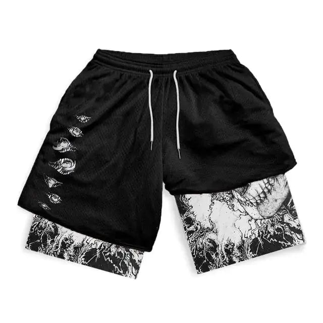 2 in-1 Compression Shorts for Men - GLR SHOPPING