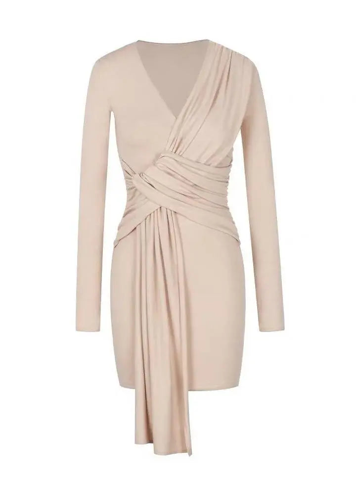 Elyse Long Sleeve Wrap Dress - GLR SHOPPING