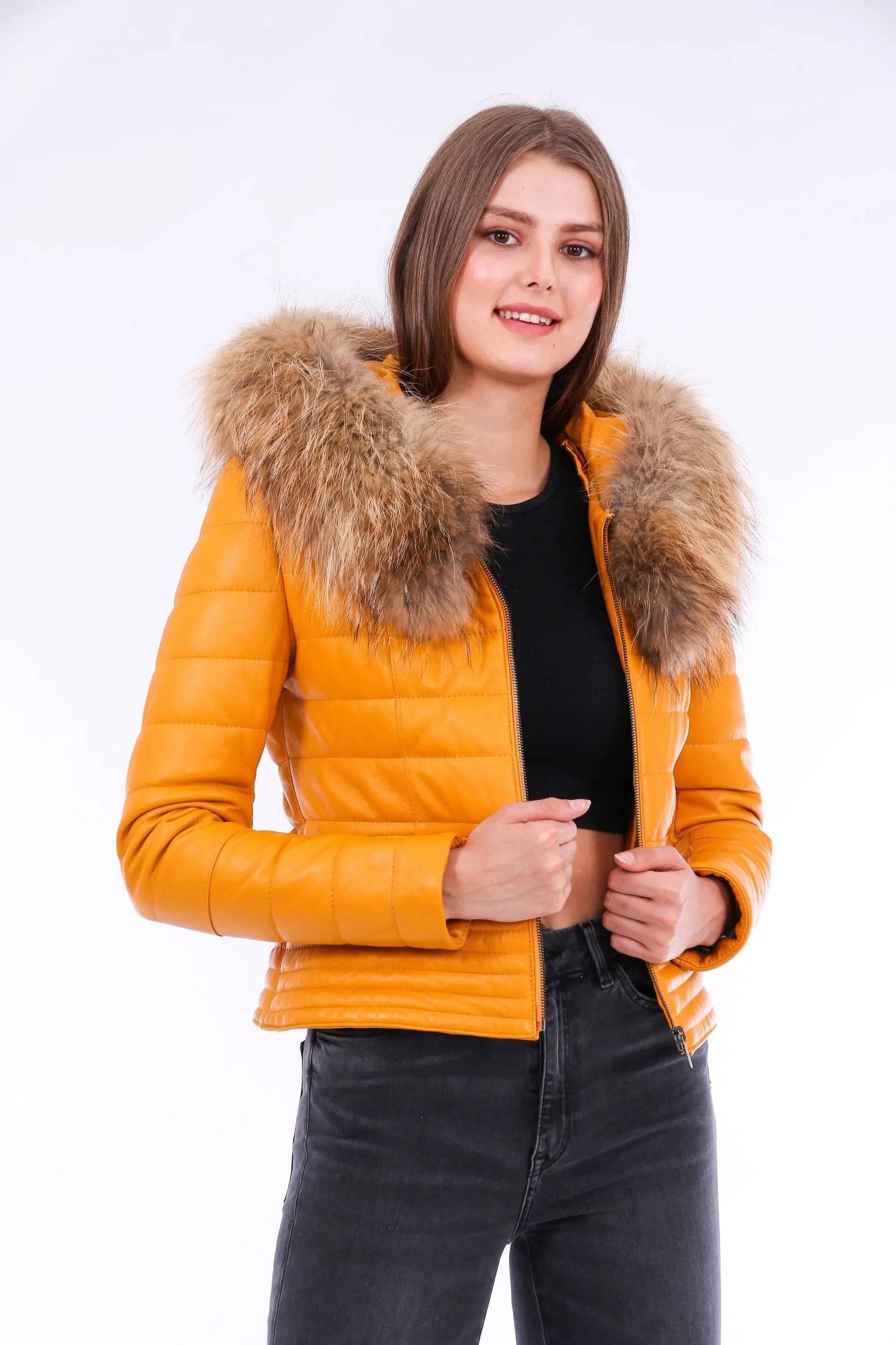 Anoraq Quilted Leather Jacket - GLR SHOPPING