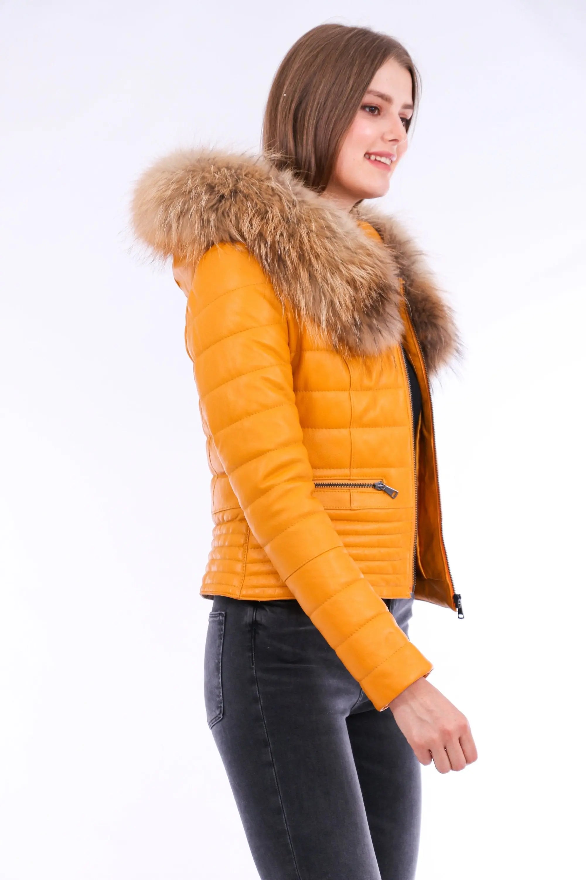 Anoraq Quilted Leather Jacket - GLR SHOPPING