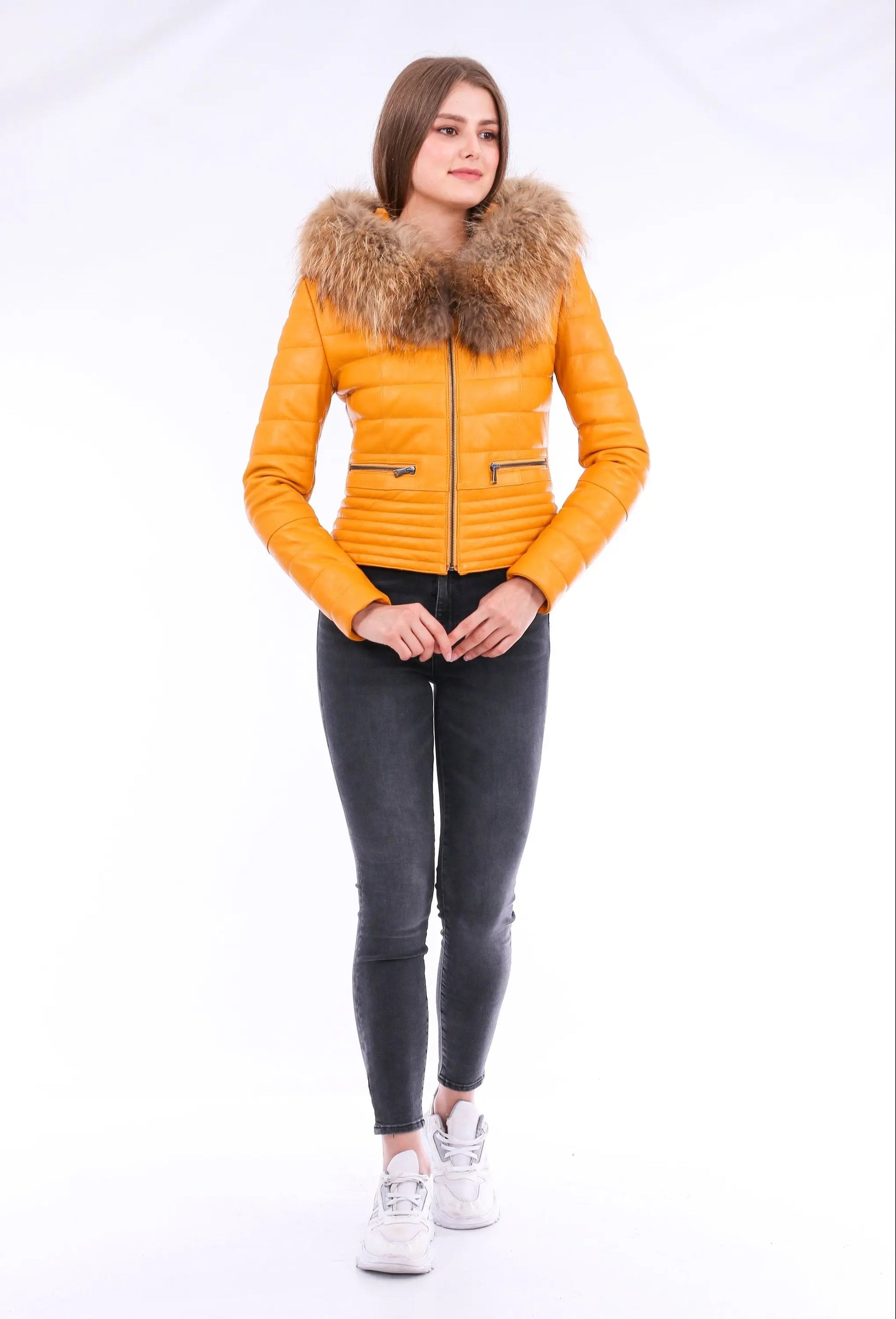 Anoraq Quilted Leather Jacket - GLR SHOPPING