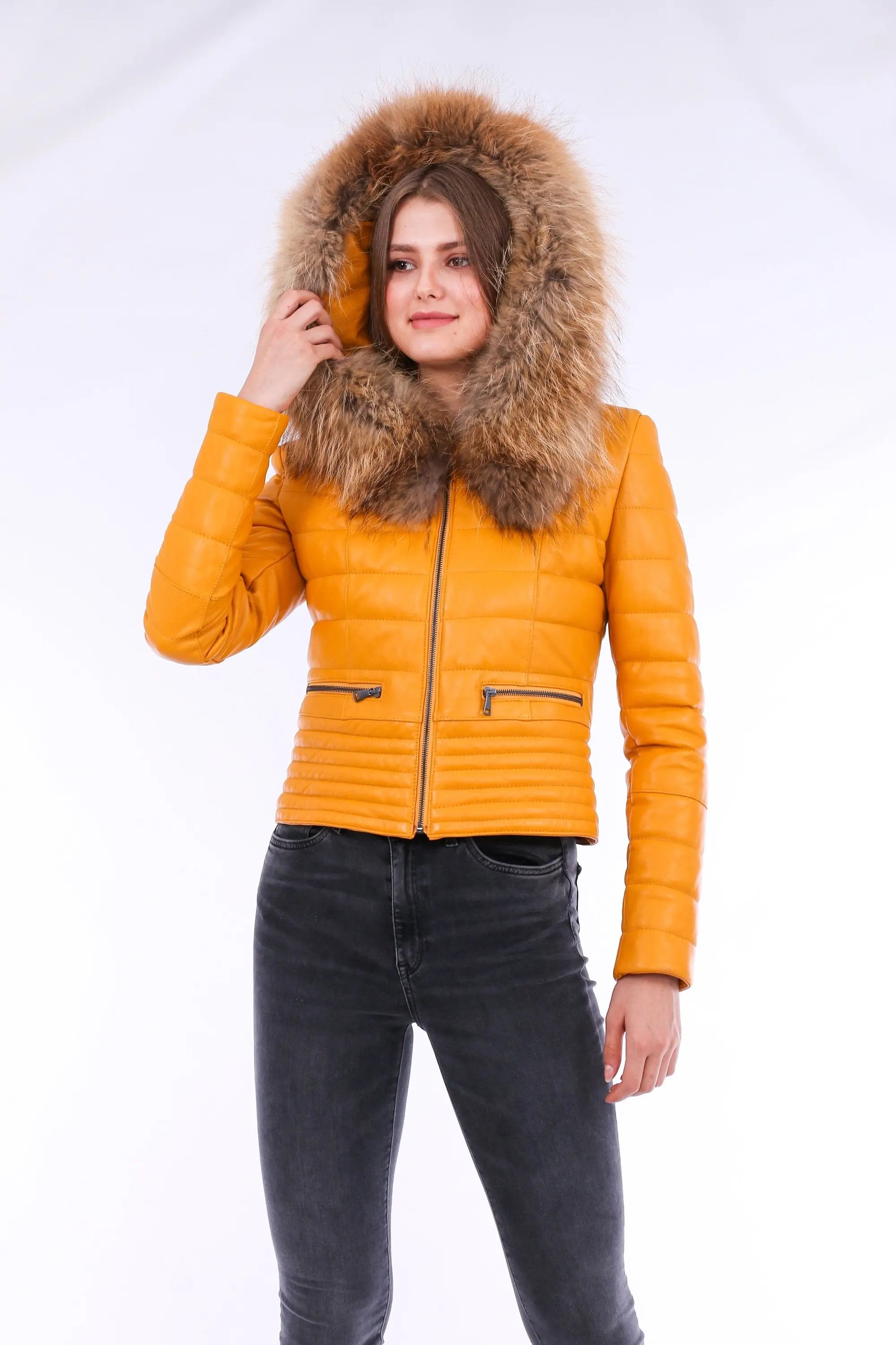 Anoraq Quilted Leather Jacket - GLR SHOPPING