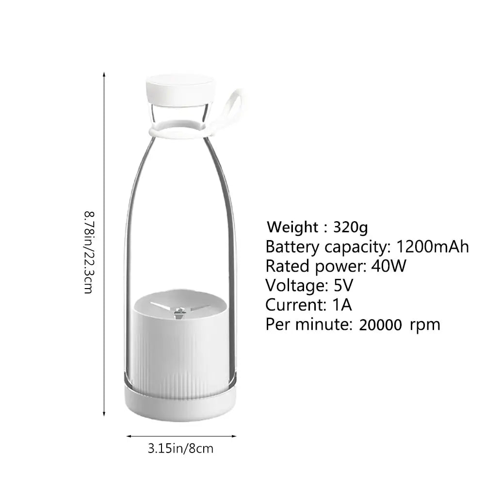 Portable USB Rechargeable Electric Juicer GLR SHOPPING