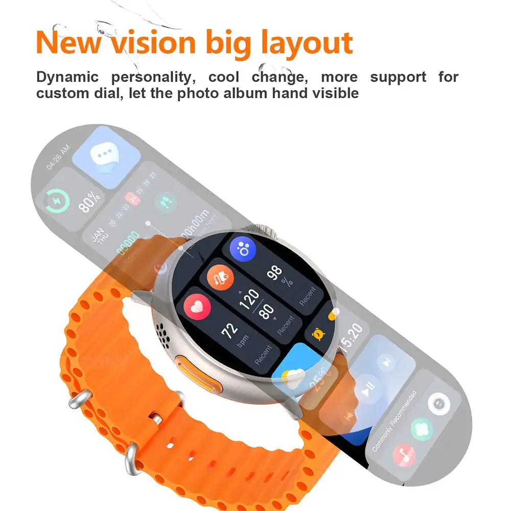 AMOLED 1.6 Inch Smart Watch - GLR SHOPPING