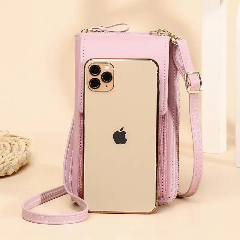 PU Leather Ladies Wallet Crossbody Bag - GLR SHOPPING