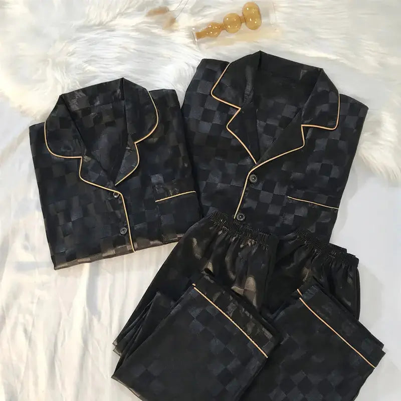 Couple Luxury Silk Pajamas Sets - GLR SHOPPING