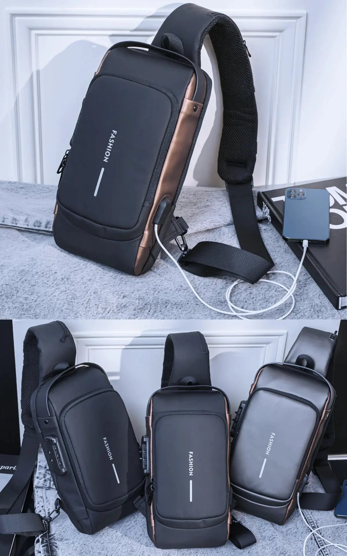 Mochila Anti-furto Executive Fashion - GLR SHOPPING
