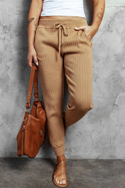 Ribbed Knit Jogger Pants - GLR SHOPPING