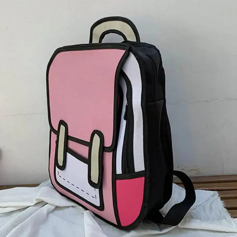 Unisex Fashion 2D Drawing Backpack - GLR SHOPPING