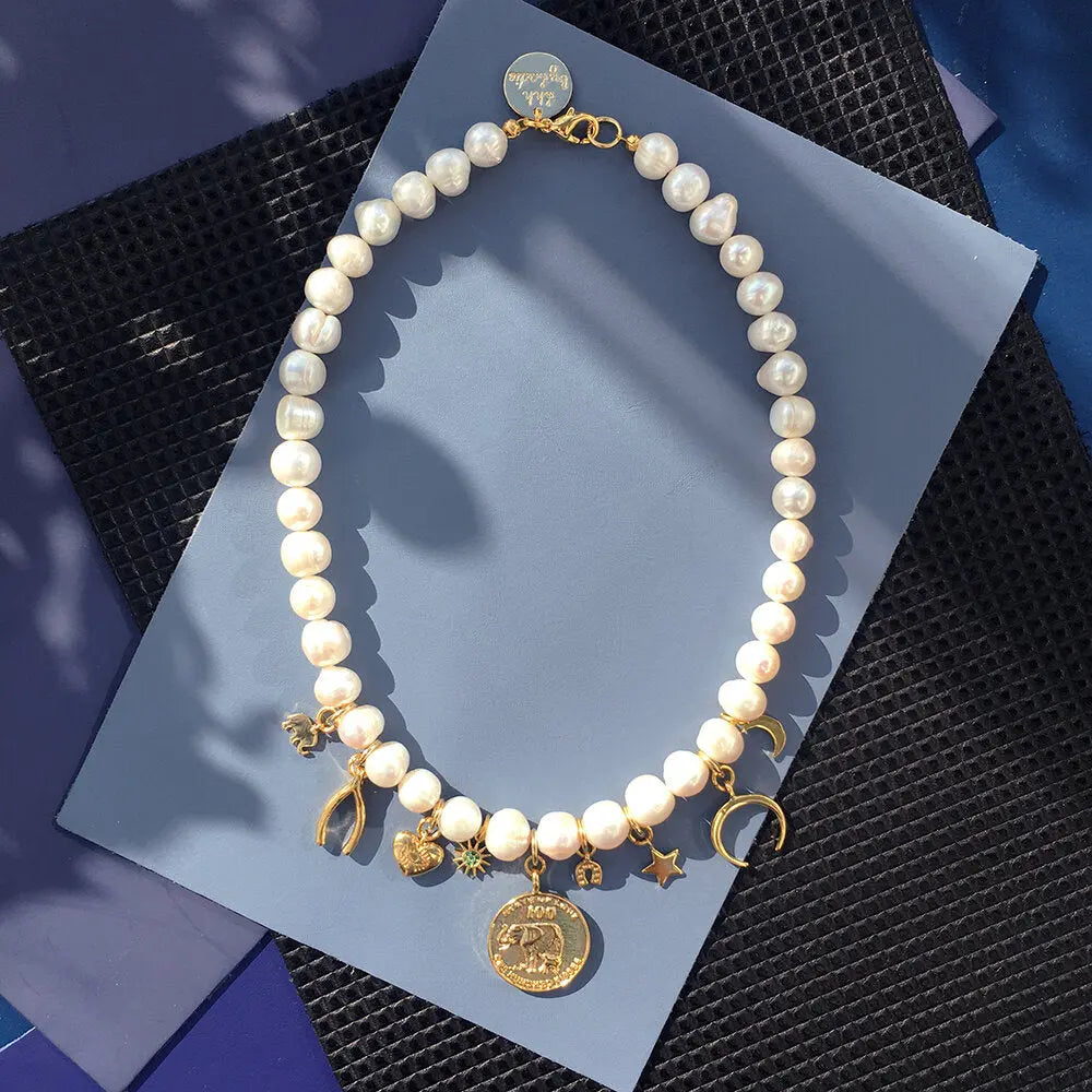 Lucky Charm Pearl Necklace - GLR SHOPPING