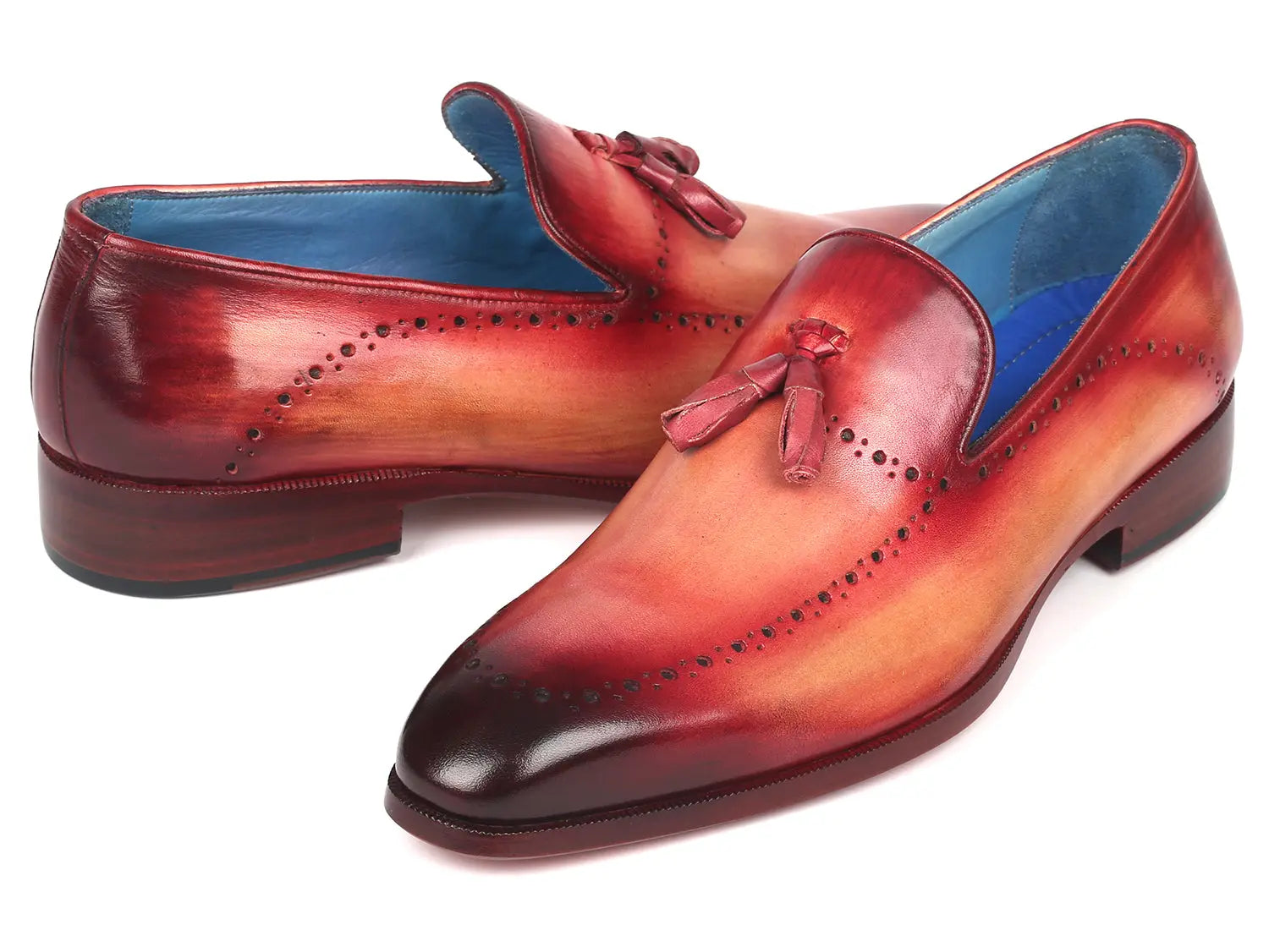 Paul Parkman Men's Tassel Loafer Burgundy (ID#66T82-BUR) - GLR SHOPPING