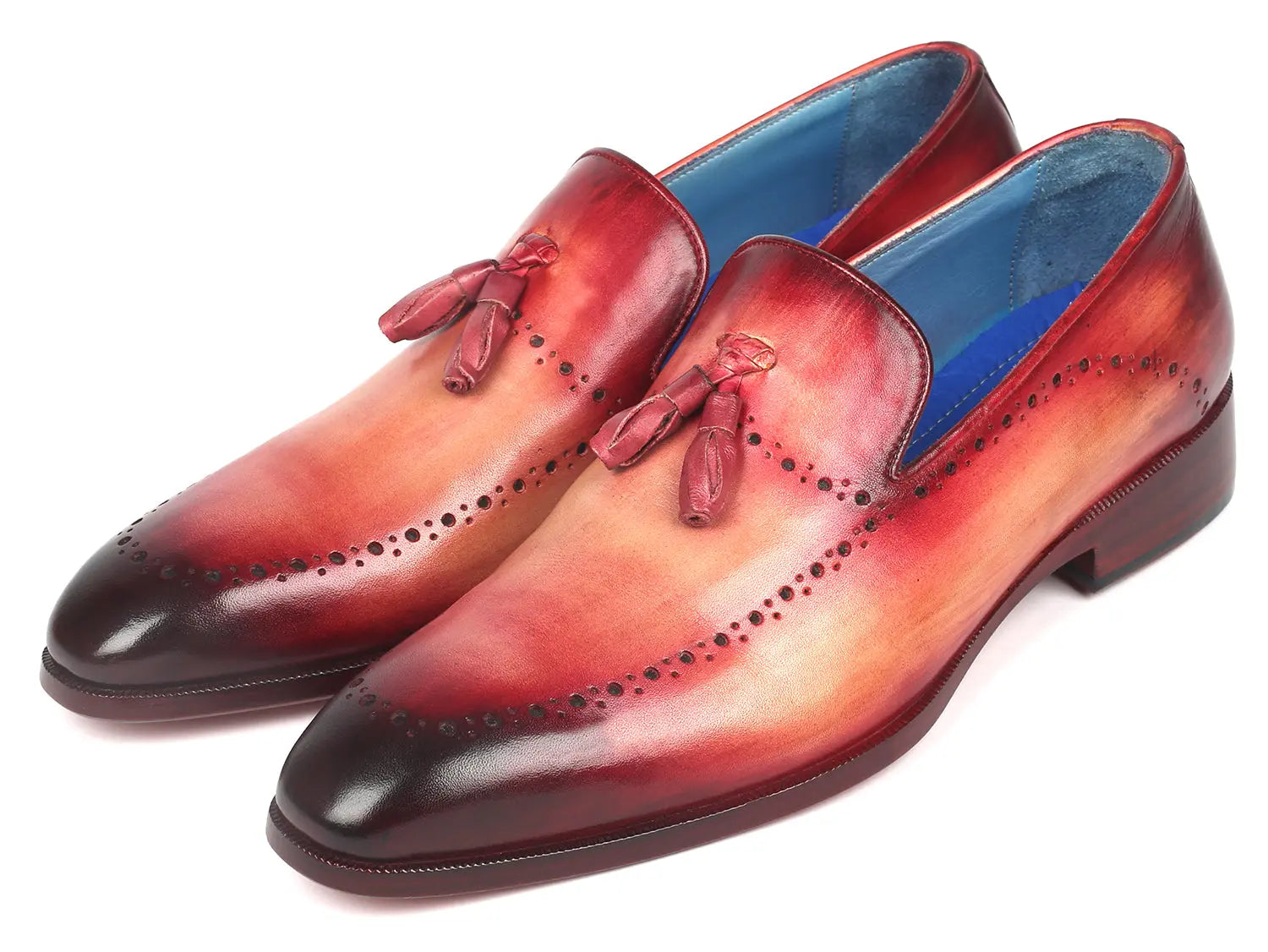 Paul Parkman Men's Tassel Loafer Burgundy (ID#66T82-BUR) - GLR SHOPPING