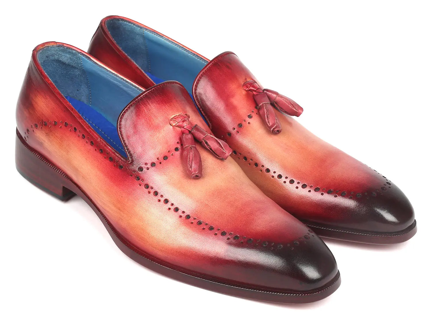 Paul Parkman Men's Tassel Loafer Burgundy (ID#66T82-BUR) - GLR SHOPPING
