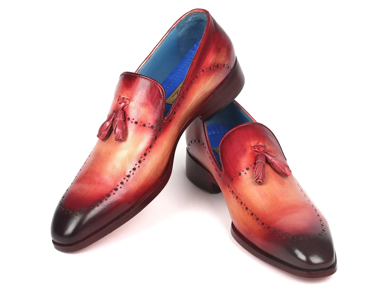 Paul Parkman Men's Tassel Loafer Burgundy (ID#66T82-BUR) - GLR SHOPPING