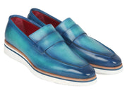 Paul Parkman Men's Smart Casual Loafers Blue (ID#183-BLU-TRQ) - GLR SHOPPING