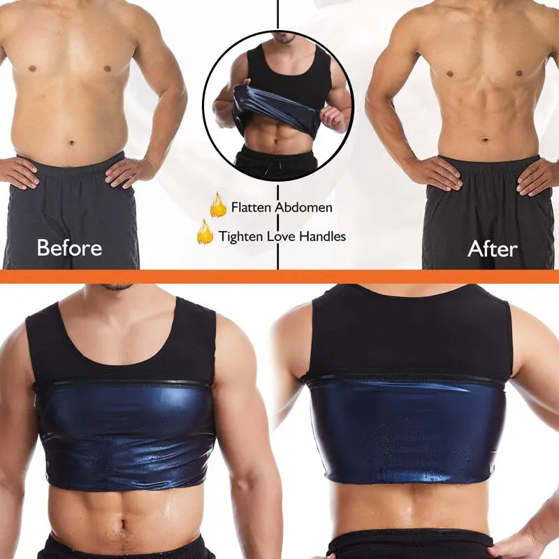 Neoprene Sweat Sauna Vest Body Shaper Waist Trainer Slimming - GLR SHOPPING