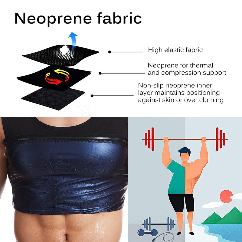 Neoprene Sweat Sauna Vest Body Shaper Waist Trainer Slimming