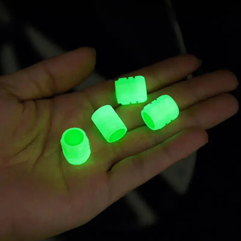 Fluorescent Night Glowing Valve Caps GLR SHOPPING