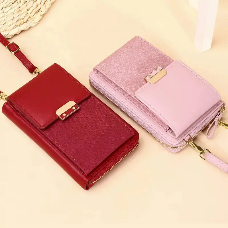 PU Leather Ladies Wallet Crossbody Bag - GLR SHOPPING