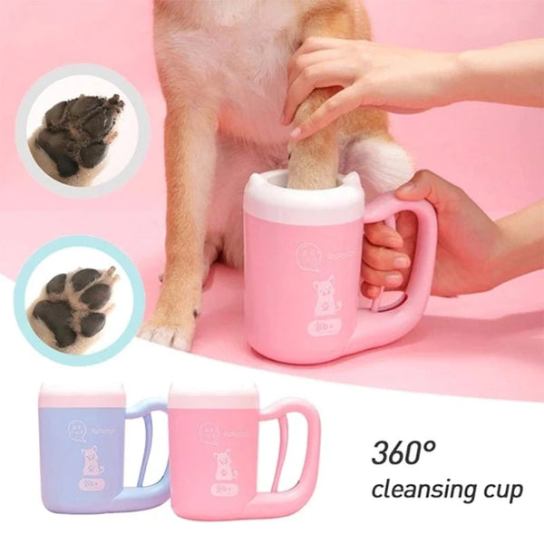 Portable Silicon Manual Dog Paw Cleaner Cup