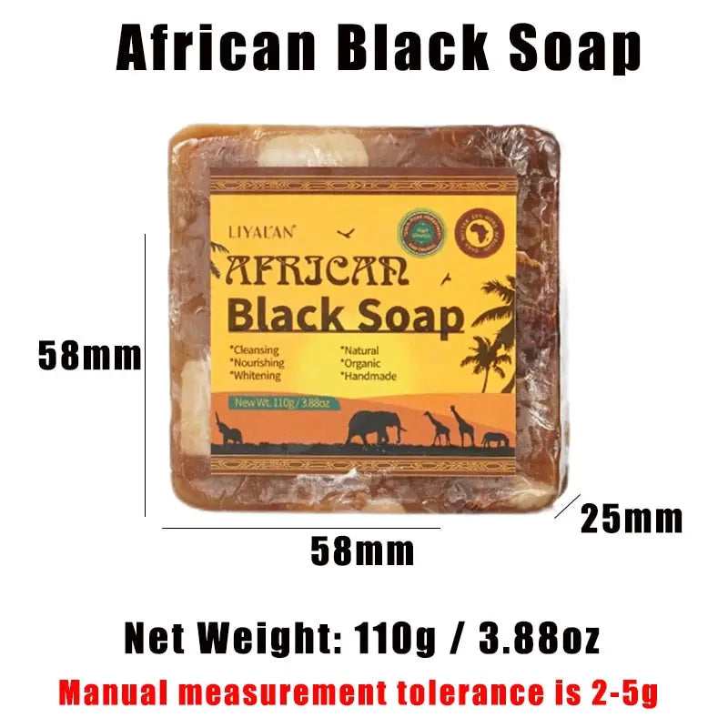African Black Soap Handmade Organic Shea Butter Anti Rebelles Face - GLR SHOPPING