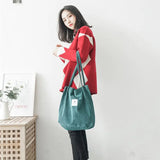 Women Corduroy Canvas Shoulder Bags