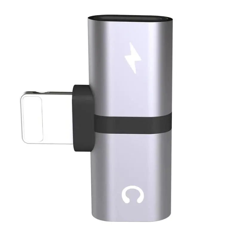 T-shaped 2-in-1 Dual-port Headphone Charger Adapter Gadget-4