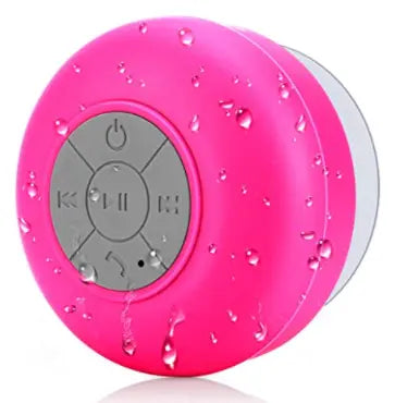 Bluetooth Shower Speaker - Red/Pink - GLR SHOPPING