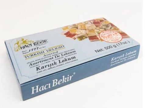 Assorted Turkish Delight, Haci Bekir (2 BOXES OF 500g 17.64oz)