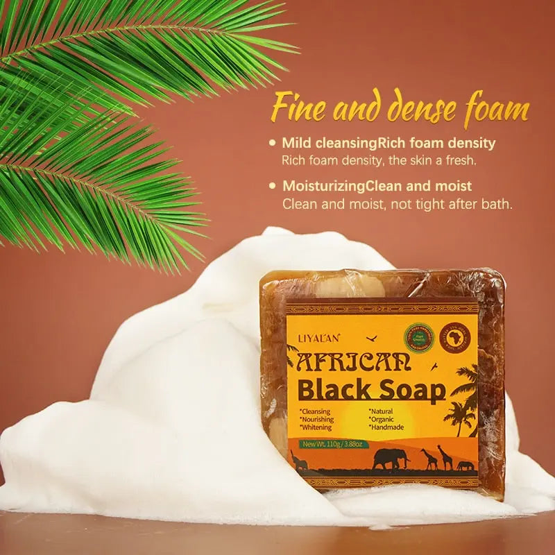 African Black Soap Handmade Organic Shea Butter Anti Rebelles Face - GLR SHOPPING