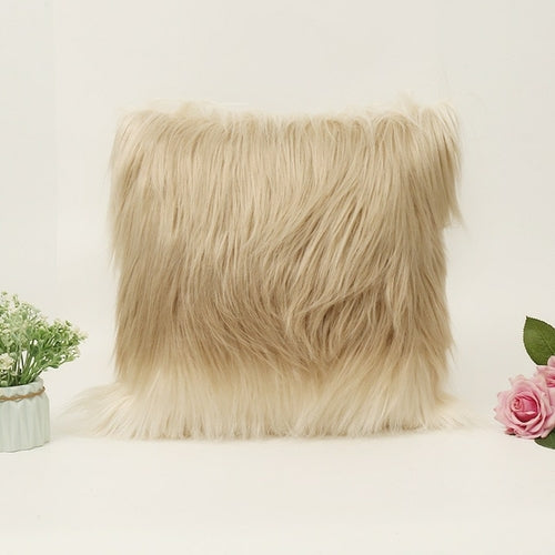 Soft Fur Plush Cushion Cover Home Decor Pillow Covers Living Room